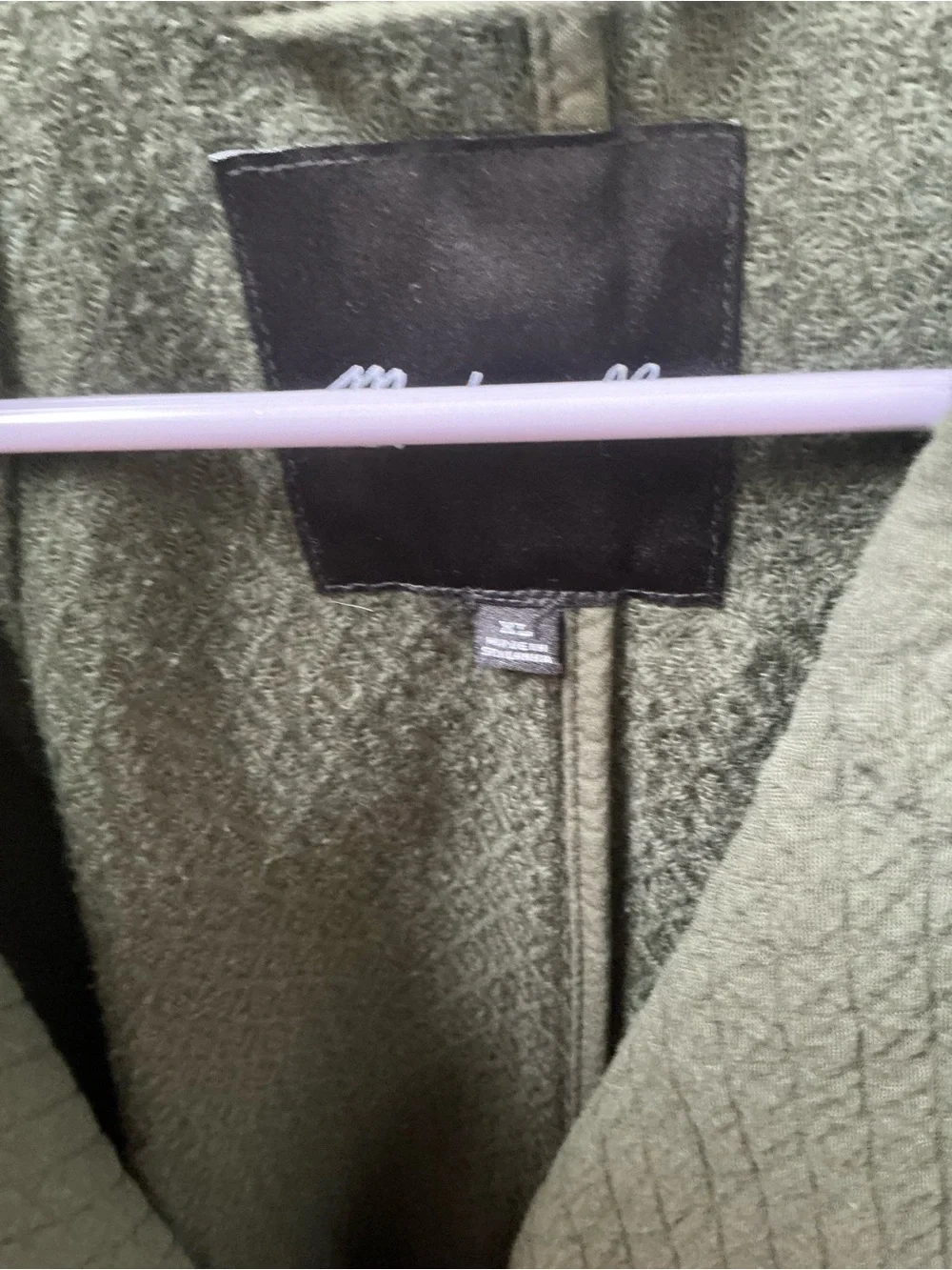 Madewell Olive Quilted Blazer Jacket